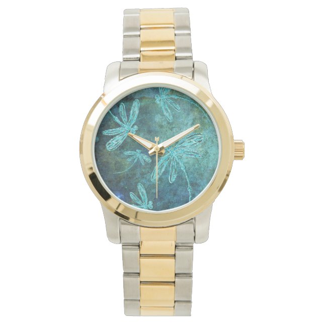 Sternennacht des Libellen Armbanduhr (Vorderseite)