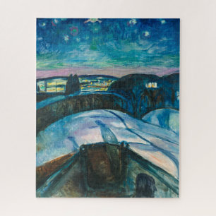 Sternennacht   Edvard Munch   Fotodruck Puzzle