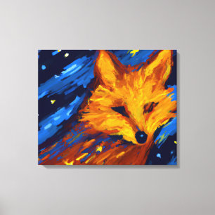 STERNENNACHT FUCHS IV HIMMELISCHER GEIST LEINWANDDRUCK