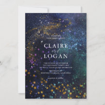 Sternennacht-Galaxie-Hochzeit