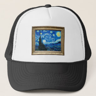 Sternennacht Gemälde von Maler Vincent Van Gogh Truckerkappe