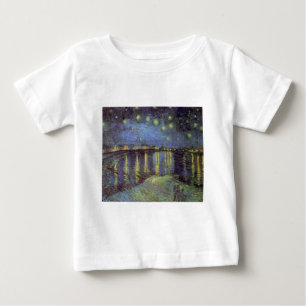Sternennacht-Gemälde von Van Gogh Baby T-shirt