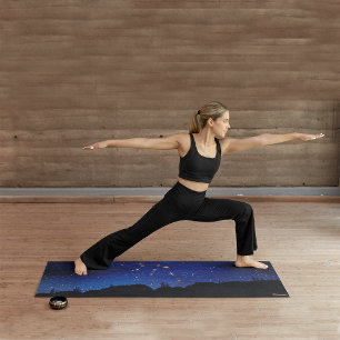 Sternennacht Gold Wassermann Sternbild Yogamatte