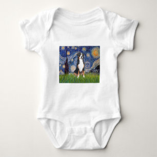 Sternennacht-Greater Swiss Mountain Dog Baby Strampler