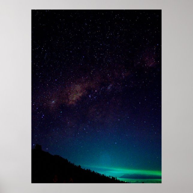 Sternennacht Himmel Milchstraße Himmelszelt Poster (Vorne)