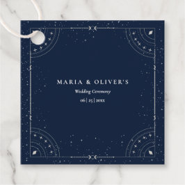 Sternennacht Himmelhochzeit Navy Blau Elegant Geschenkanhänger