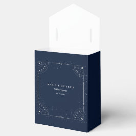 Sternennacht Himmelhochzeit Navy Blau Elegant Geschenkschachtel