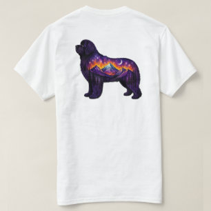 Sternennacht-Hund-Silhouette Sternennacht T-Shirt