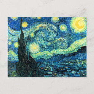 Sternennacht Kunst Postkarte