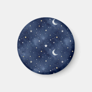 Sternennacht-Mond-Sternbild-Muster Magnet