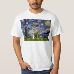 Sternennacht - Norwegischer Elchhund T-Shirt