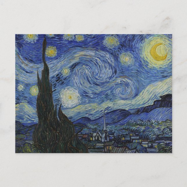 Sternennacht Postkarte (Vorderseite)