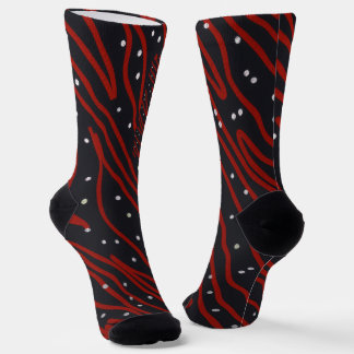 Sternennacht, Rote Tiger Nacht Socken