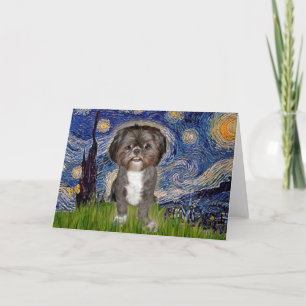 Sternennacht - Shih Tzu (M) Karte