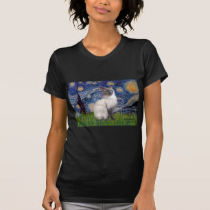Sternennacht - Siamese 24 (blauer Punkt) T-Shirt