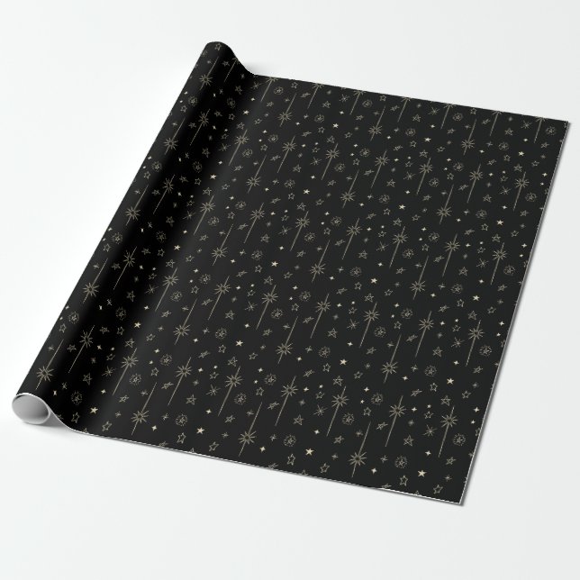 Sternennacht Stern Himmelskörper Geschenkpapier (Ungerollt)