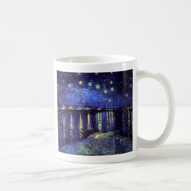 Sternennacht über der Rhone 1890 Kaffeetasse (Rechts)