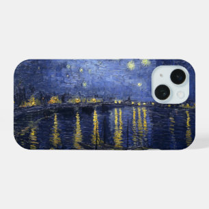 Sternennacht über der Rhone iPhone 15 Hülle
