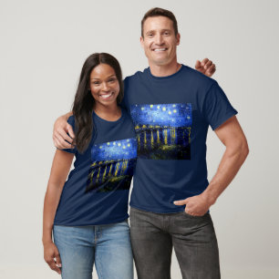 Sternennacht über der Rhone T-Shirt