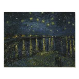 Sternennacht über der Rhone von Van Gogh Fotodruck