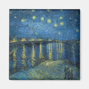 Sternennacht über der Rhone (von van Gogh) Magnet