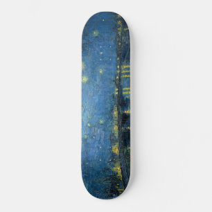 Sternennacht über der Rhone (von van Gogh) Skateboard