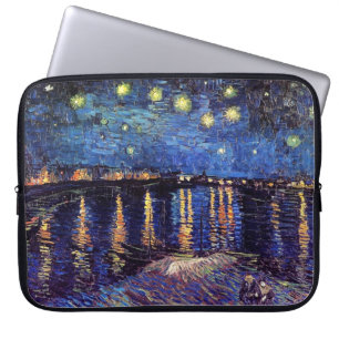 Sternennacht über der Rhone, von Vincent van Gogh. Laptopschutzhülle