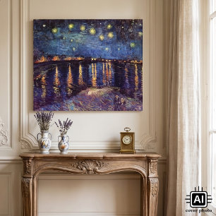 Sternennacht über der Rhone von Vincent van Gogh Leinwanddruck