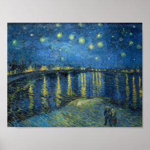 Sternennacht über der Rhone von Vincent van Gogh Poster