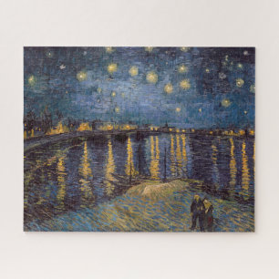 Sternennacht über der Rhone von Vincent Van Gogh Puzzle
