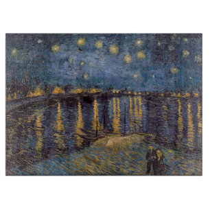 Sternennacht über der Rhone von Vincent Van Gogh Schneidebrett