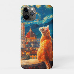 Sternennacht über Florenz Ginger Cat Art Case-Mate iPhone Hülle