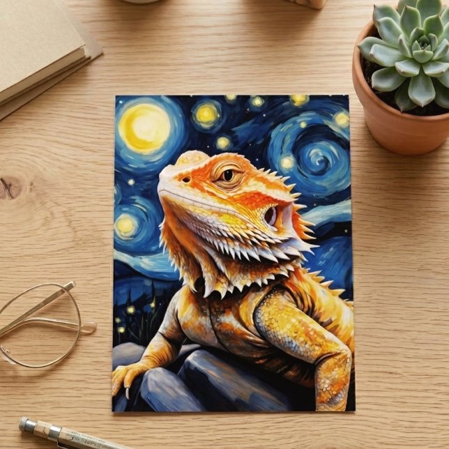 Sternennacht Van Gogh Bartagame Kunst Postkarte (Von Creator hochgeladen)