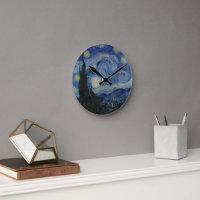 Sternennacht - Van Gogh Große Wanduhr