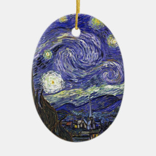 Sternennacht, Vincent Van Gogh. Keramik Ornament