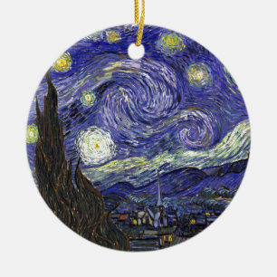 Sternennacht, Vincent Van Gogh. Keramikornament