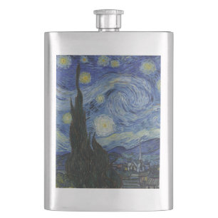 Sternennacht von Vincent Van Gogh Flachmann