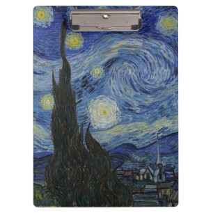 Sternennacht von Vincent Van Gogh Klemmbrett