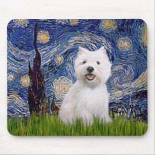 Sternennacht - Westie 2 Mousepad
