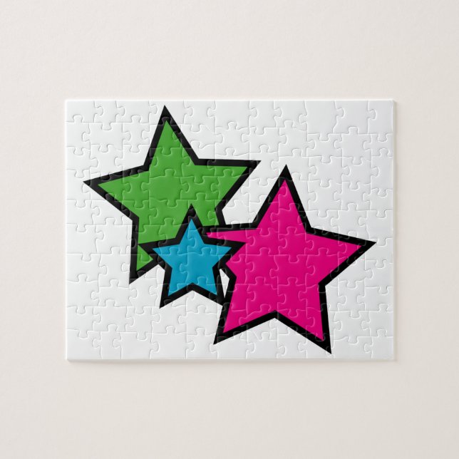 Sternenneonfarbe Puzzle (Horizontal)