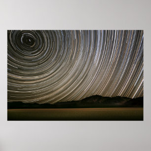 Sternenpfad bei Nacht   Kalifornien, Death Valley Poster