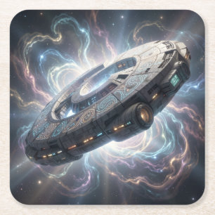 Sternenpfad – Reise durch das Universum´8 Rechteckiger Pappuntersetzer