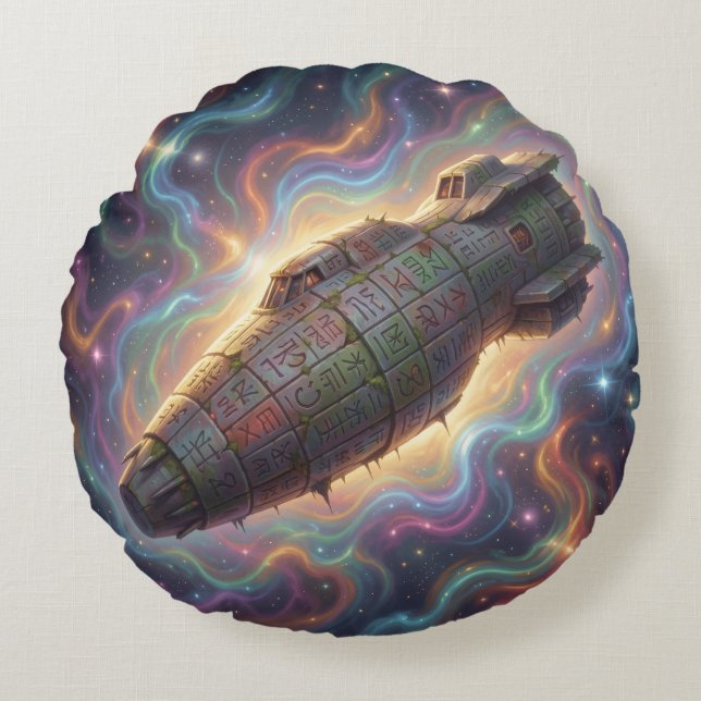 Sternenpfad – Reise durch das Universum´9 Rundes Kissen (Vorderseite)