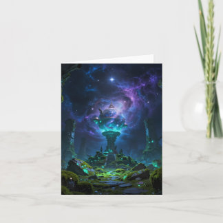 Sternenpfad – Reise durch das Universum Feiertagskarte
