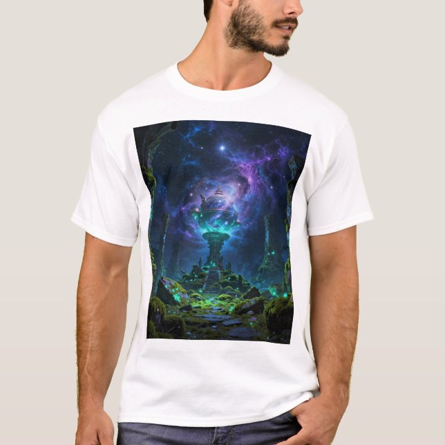 Sternenpfad – Reise durch das Universum T-Shirt (Vorderseite)