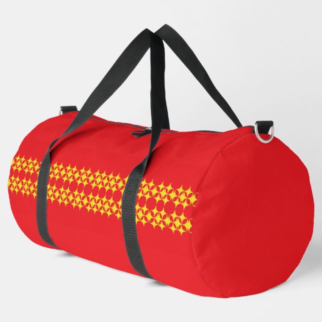 Sternenreihen groß duffle bag (Linke Ecke)