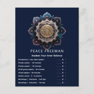Sternensaat-Geometrie   Mandala-Design Flyer