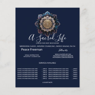 Sternensaat-Geometrie   Mandala-Design Flyer