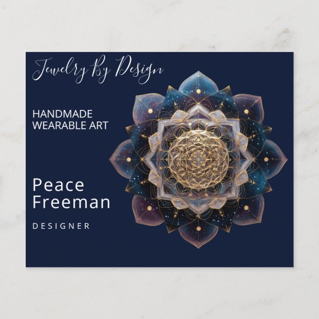 Sternensaat-Geometrie | Mandala-Design Flyer (Hinten)