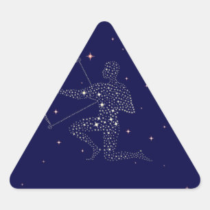 Sternensagittarius Dreieckiger Aufkleber